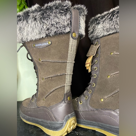 Riverland Boots|size 7|Waterproof|Leather upper|Superior insulated 3M brand| - Picture 3 of 10